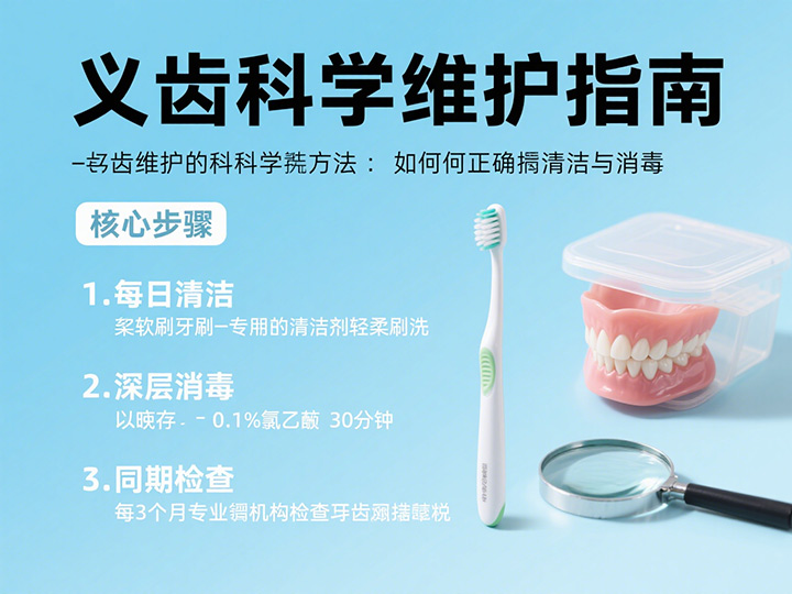 義齒維護的科學方法：如何正確清潔與消毒？|成都義齒廠家